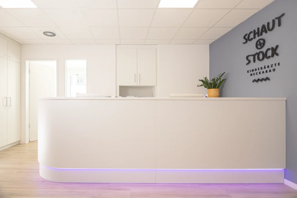 veit design projekt kinderärzte neckarau schaut stock praxisimpressionen